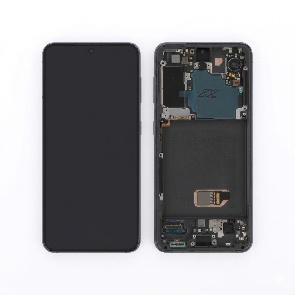 Ecran Complet Rose Galaxy S21 5G  (Avec châssis) - Reconditionné