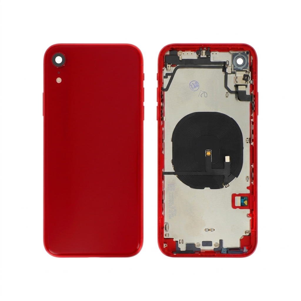Vitre Arrière Complète Rouge iPhone XR (Sans Logo)