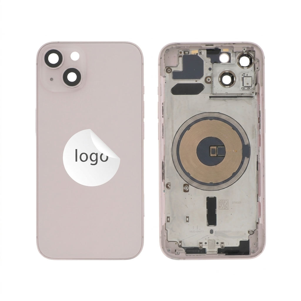 Vitre Arrière Complète Rose iPhone 13 (Sans Logo)