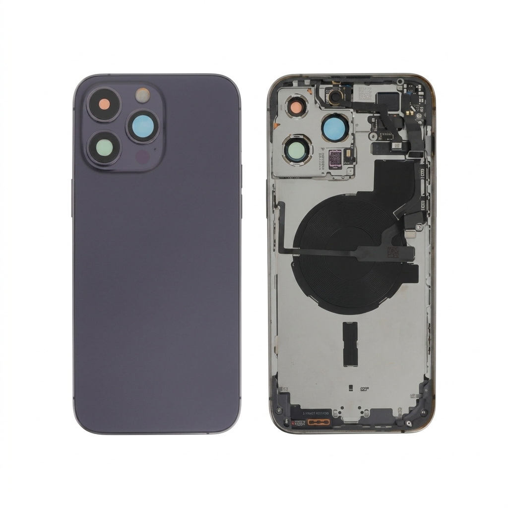 Vitre Arrière Complete Violet Intense iPhone 14 Pro Max (Avec MagSafe) Sans Logo