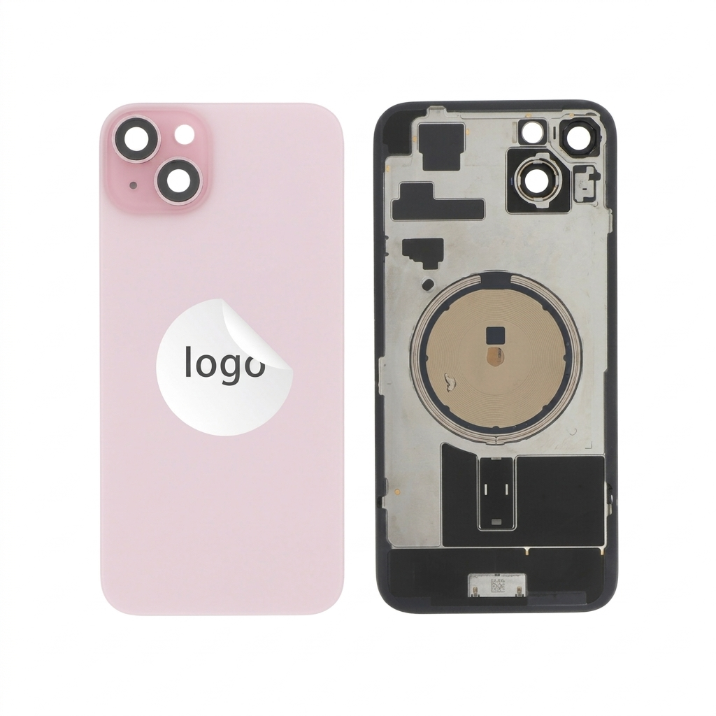 Vitre Arrière Rose iPhone 15 Plus