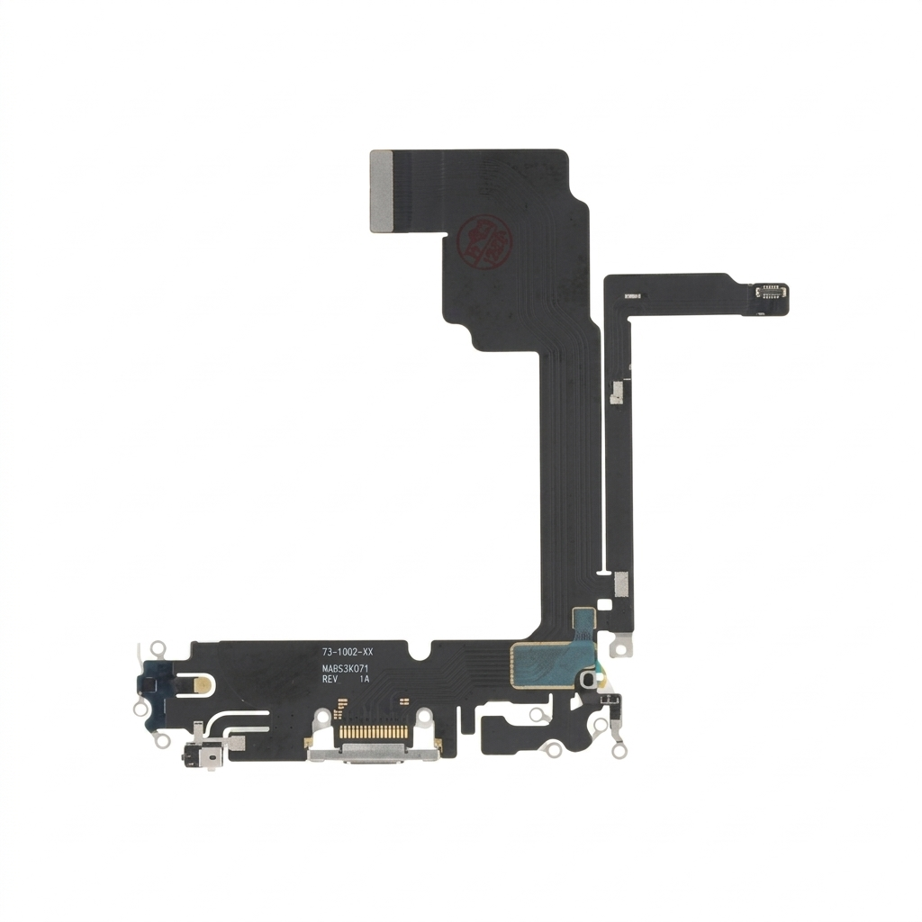 Connecteur de Charge Titane Blanc iPhone 15 Pro Max