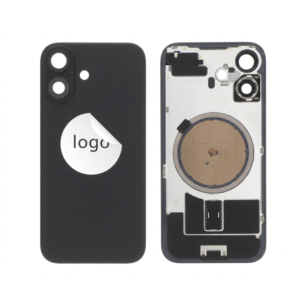 Vitre Arrière Noire iPhone 16