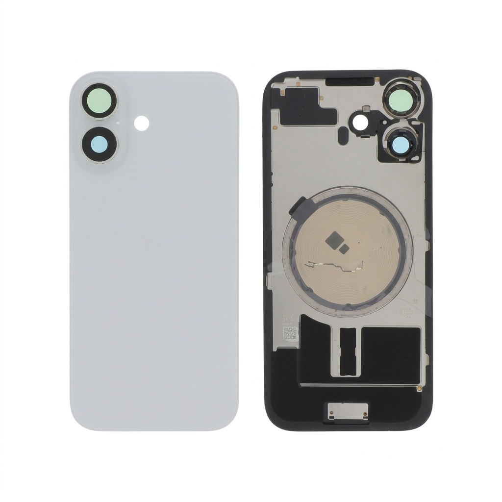 Vitre Arrière Blanche iPhone 17 Sans Logo