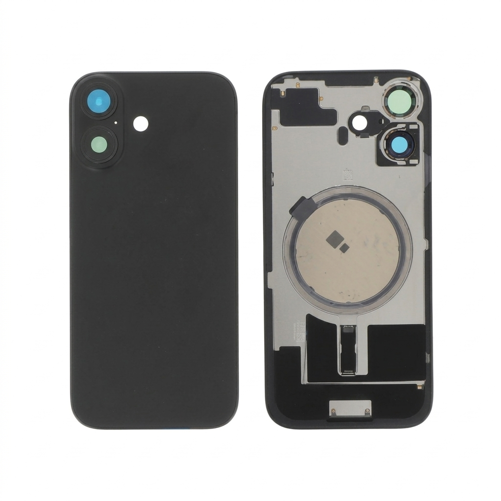 Vitre Arrière Noire iPhone 17 Sans Logo